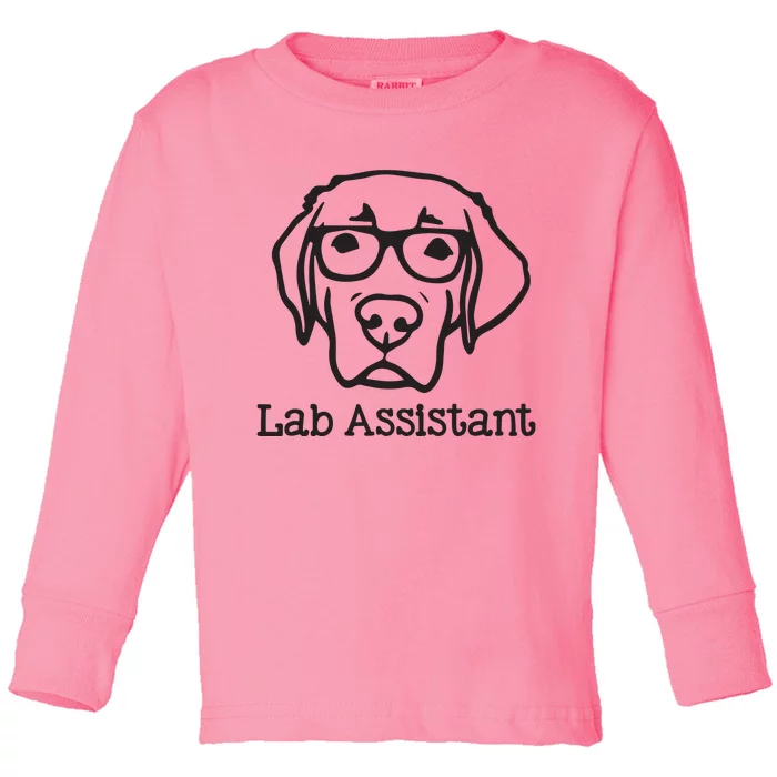 Lab Assistant Labrador Lover Gift Labrador Retriever Dog Toddler Long Sleeve Shirt