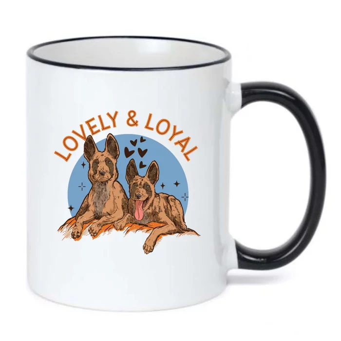 Lovely And Loyal Dog Black Color Changing Mug