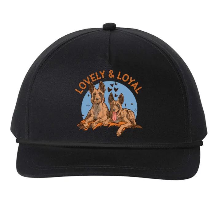 Lovely And Loyal Dog Snapback Five-Panel Rope Hat