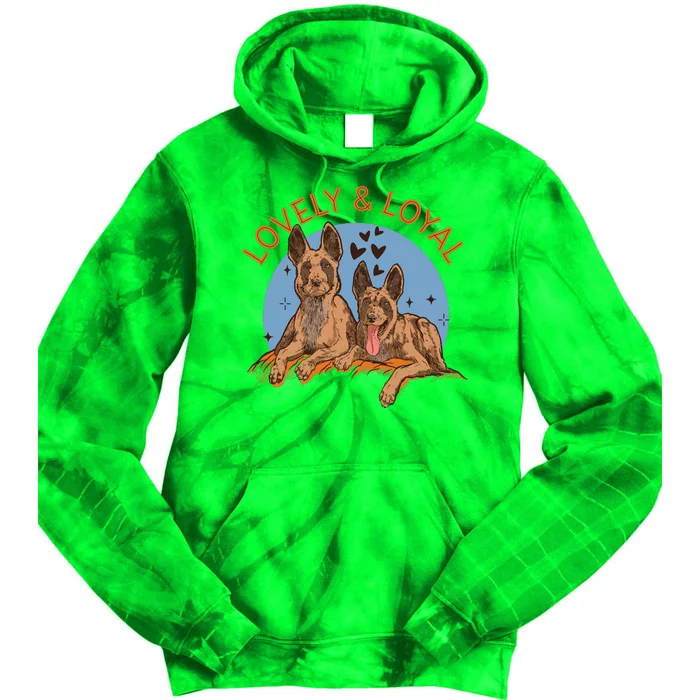 Lovely And Loyal Dog Tie Dye Hoodie