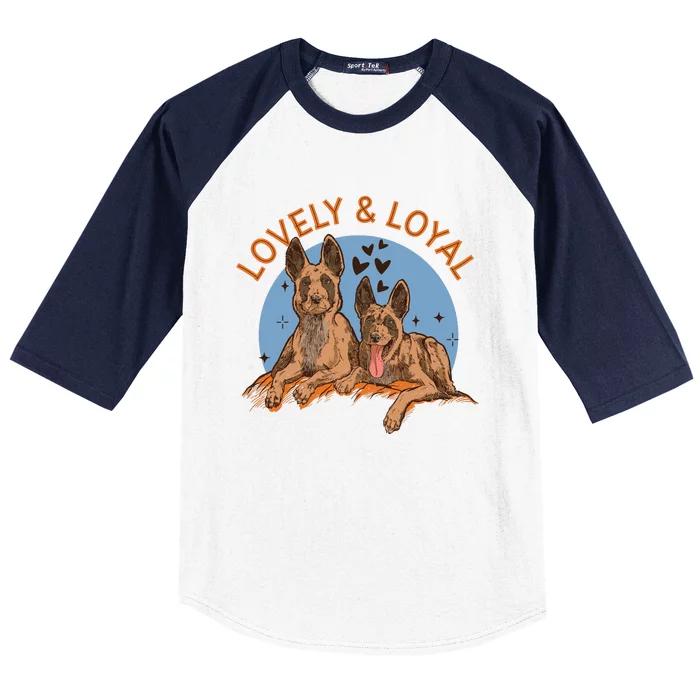 Lovely And Loyal Dog Baseball Sleeve Shirt