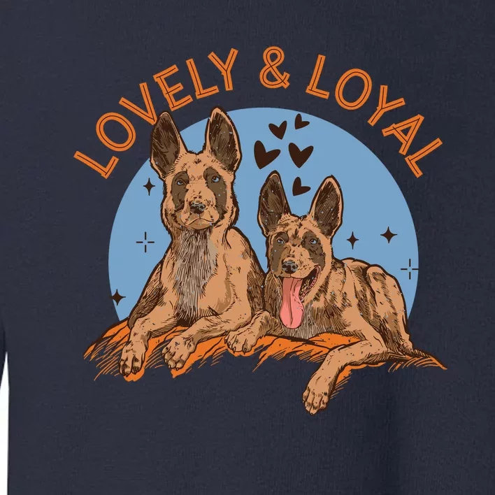 Lovely And Loyal Dog Toddler Sweatshirt