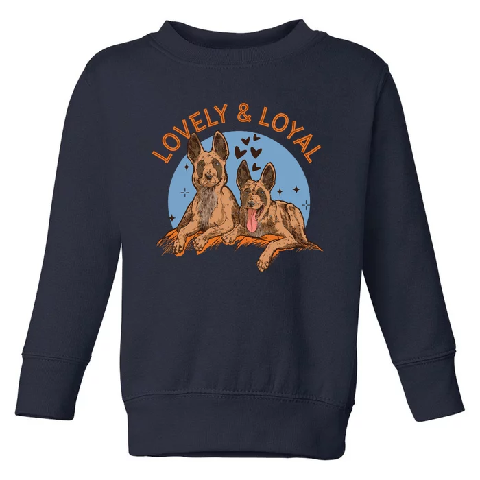 Lovely And Loyal Dog Toddler Sweatshirt