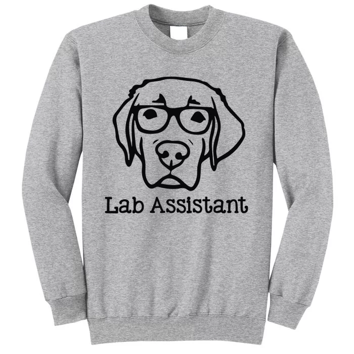 Lab Assistant Labrador Lover Gift Labrador Retriever Dog Tall Sweatshirt