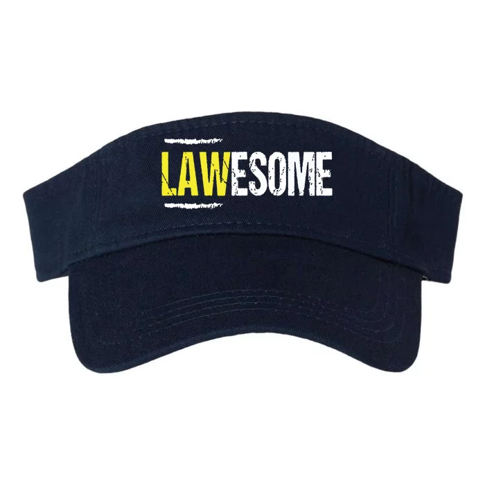 Lawesome A Lawyer Who Is Awesome Lawyer Funny Gift Valucap Bio-Washed Visor