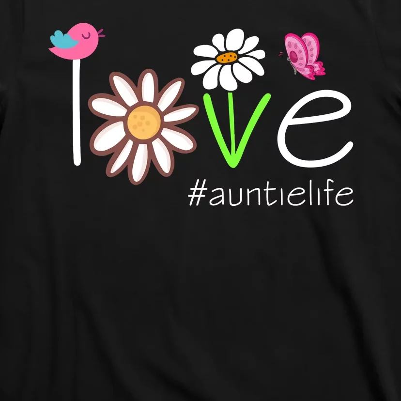 Love Auntie Life Cute Matching Family T-Shirt