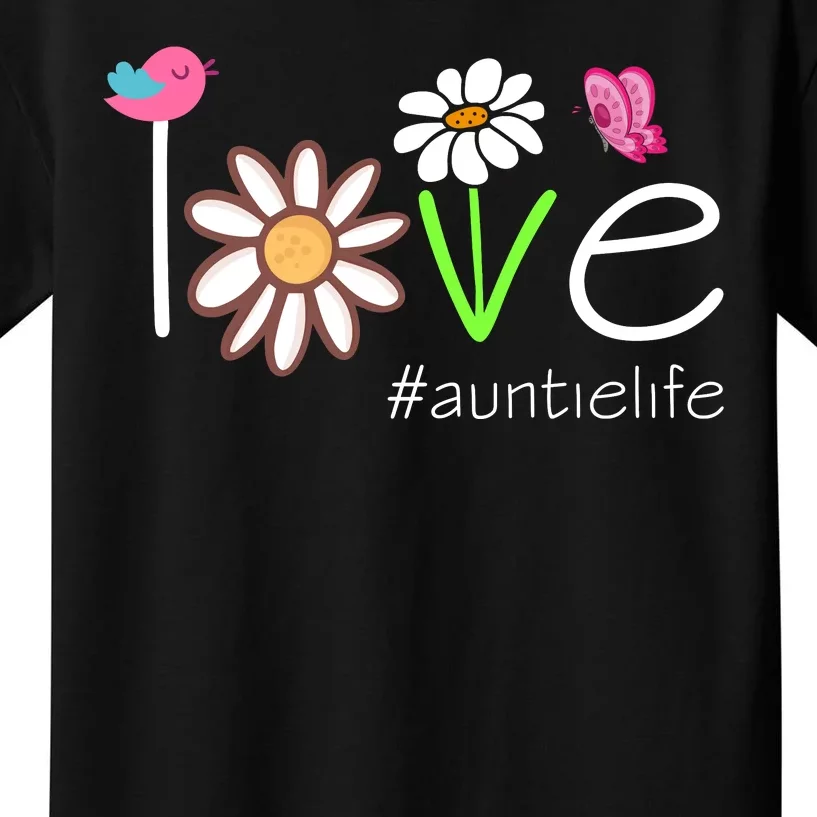 Love Auntie Life Cute Matching Family Kids T-Shirt