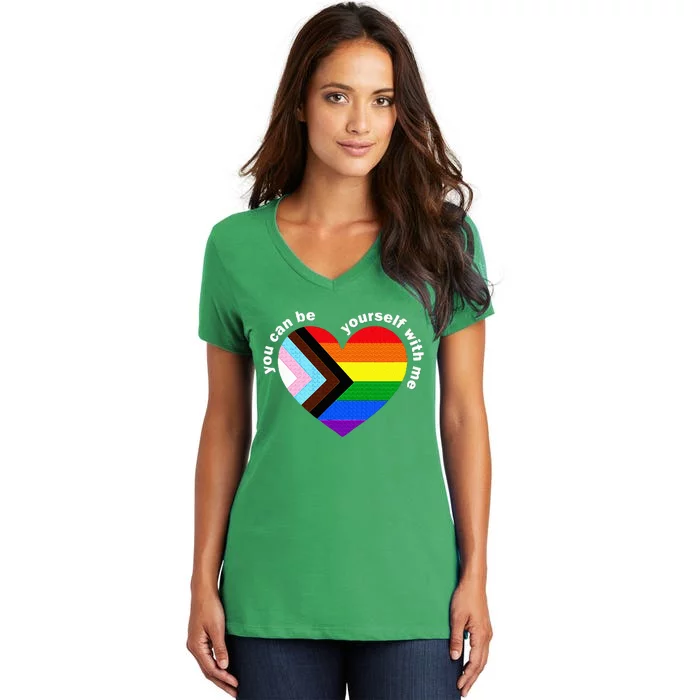 Lgbtq Ally Women's V-Neck T-Shirt