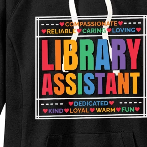 Librarian Assistant Library Women's Fleece Hoodie