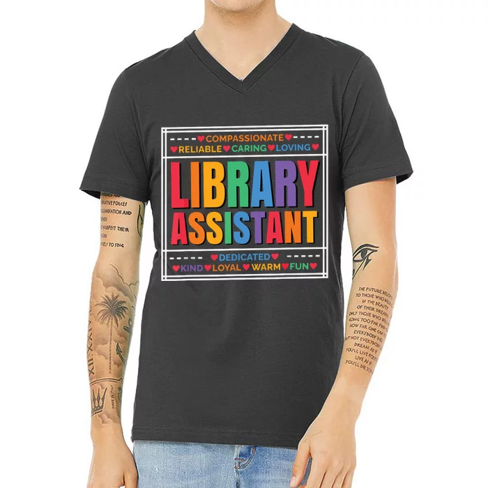 Librarian Assistant Library V-Neck T-Shirt