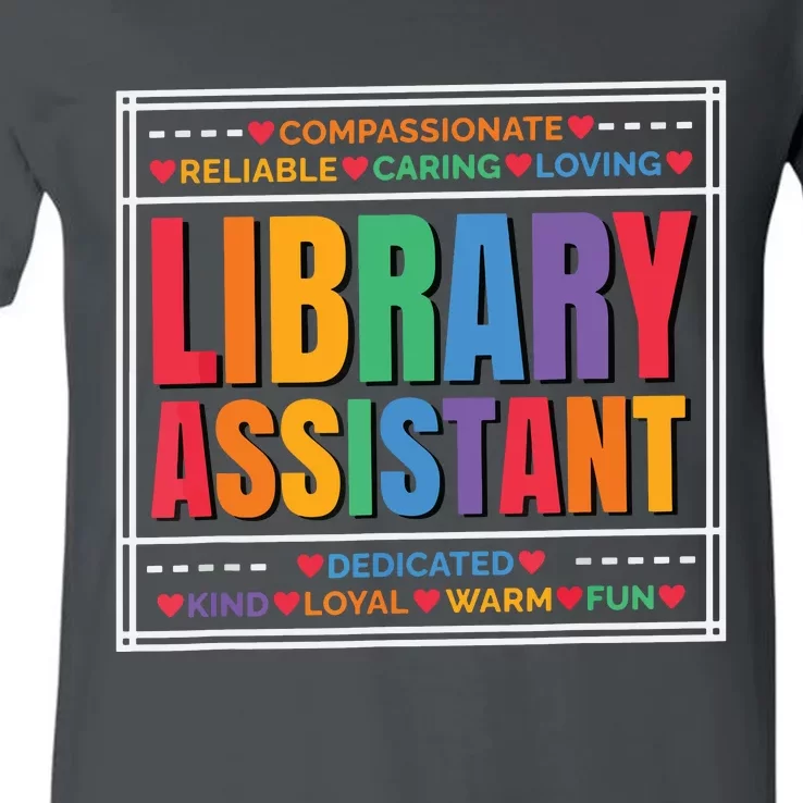 Librarian Assistant Library V-Neck T-Shirt