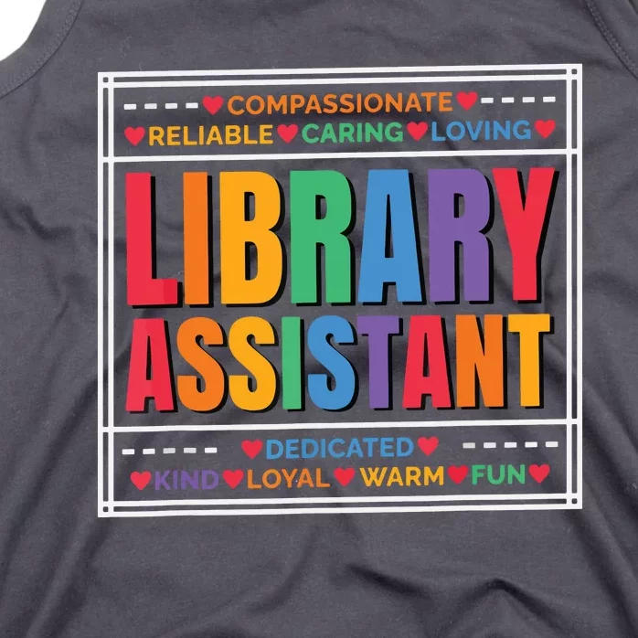 Librarian Assistant Library Tank Top