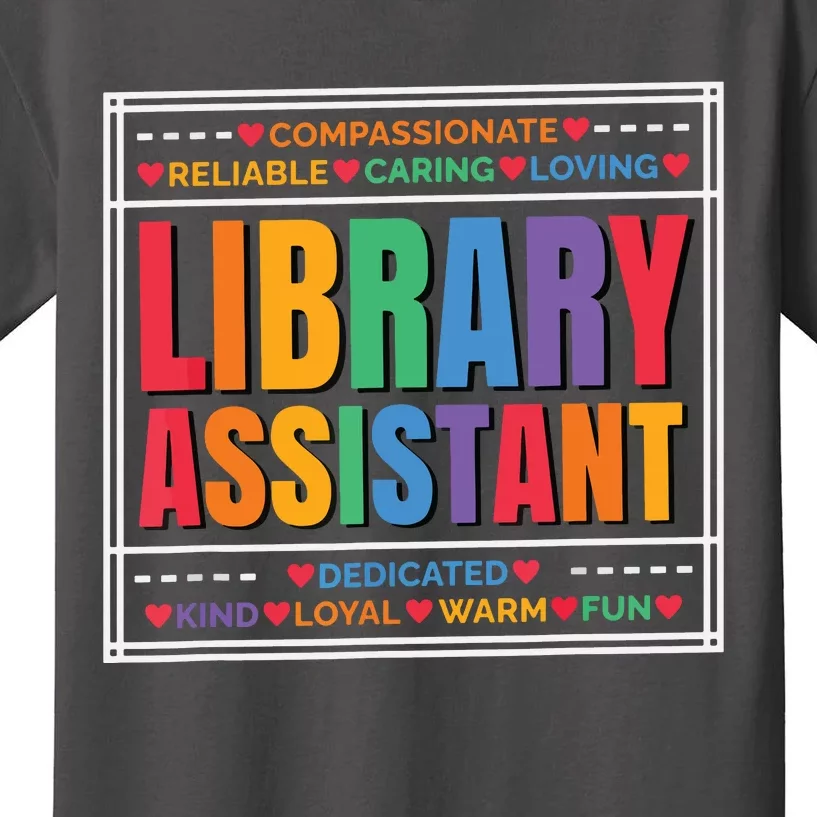 Librarian Assistant Library Kids T-Shirt