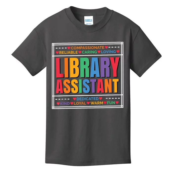 Librarian Assistant Library Kids T-Shirt