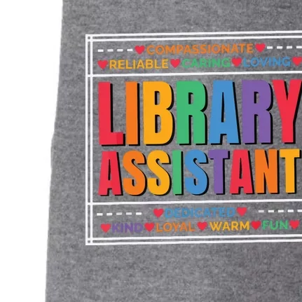 Librarian Assistant Library Doggie 3-End Fleece Hoodie