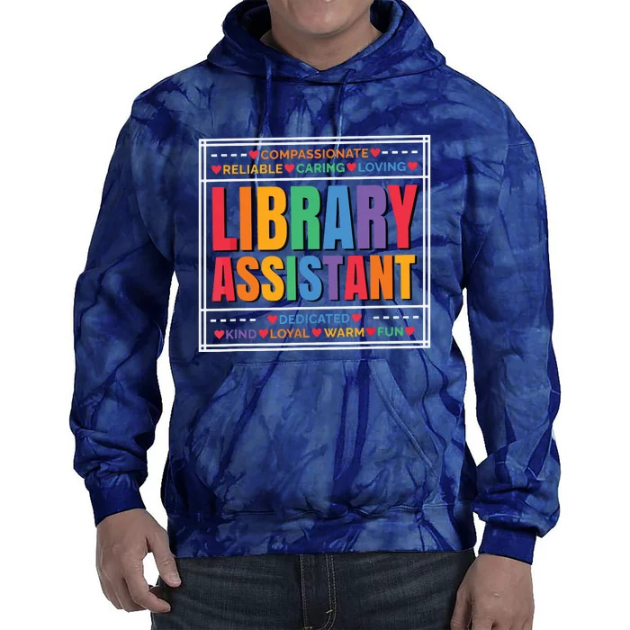 Librarian Assistant Library Tie Dye Hoodie