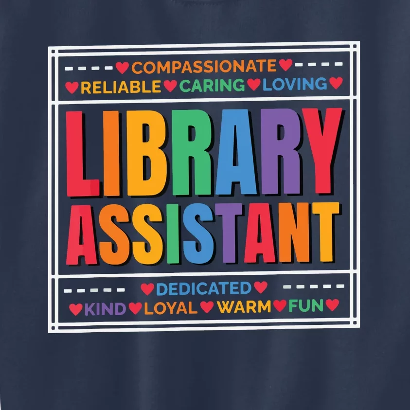 Librarian Assistant Library Kids Sweatshirt