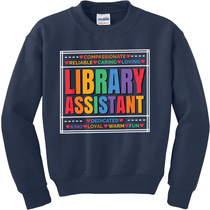 Librarian Assistant Library Kids Sweatshirt