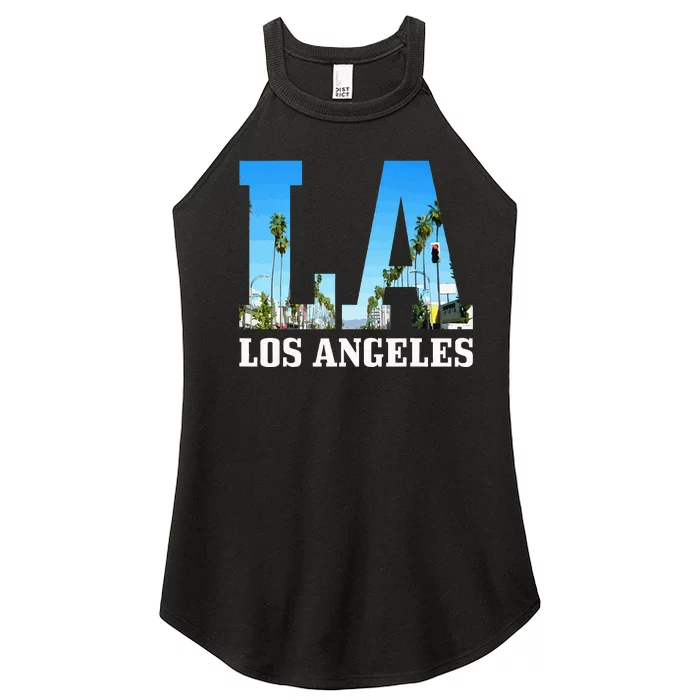 Los Angeles La Vintage California Los Angeles Women’s Perfect Tri Rocker Tank