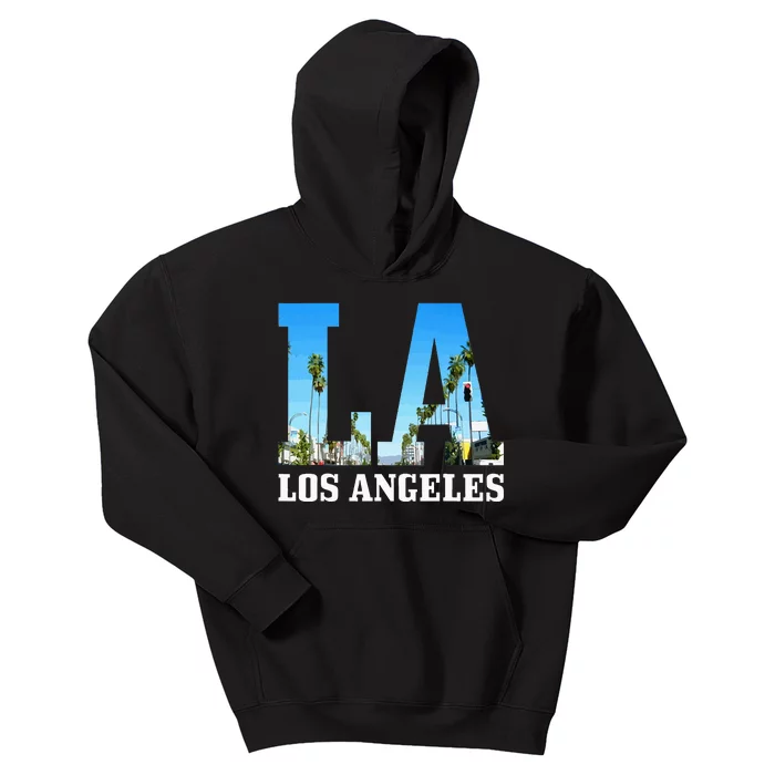 Los Angeles La Vintage California Los Angeles Kids Hoodie