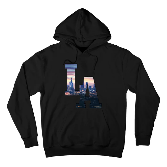 Los Angeles LA Skyline Vintage California LA Hoodie