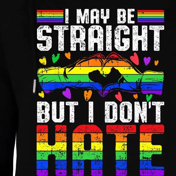 LGBT Ally Lesbian Gay Straight Alliance Support Womens Funnel Neck Pullover Hood