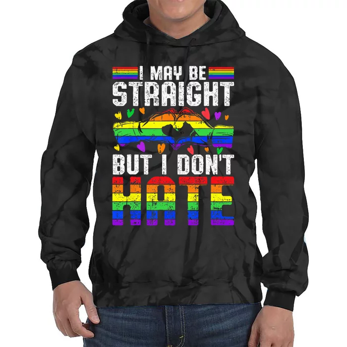 LGBT Ally Lesbian Gay Straight Alliance Support Tie Dye Hoodie