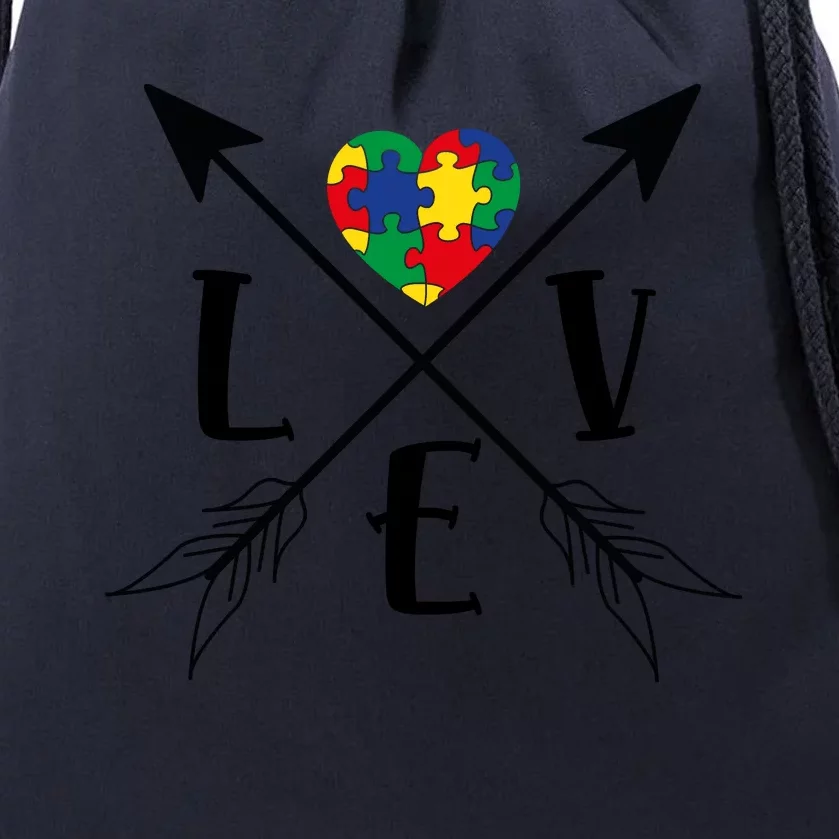 Love Arrows Drawstring Bag