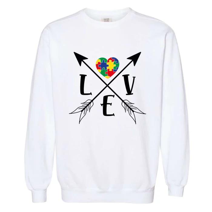 Love Arrows Garment-Dyed Sweatshirt