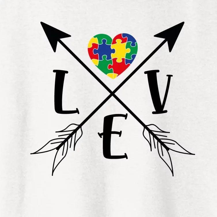 Love Arrows Women's Crop Top Tee