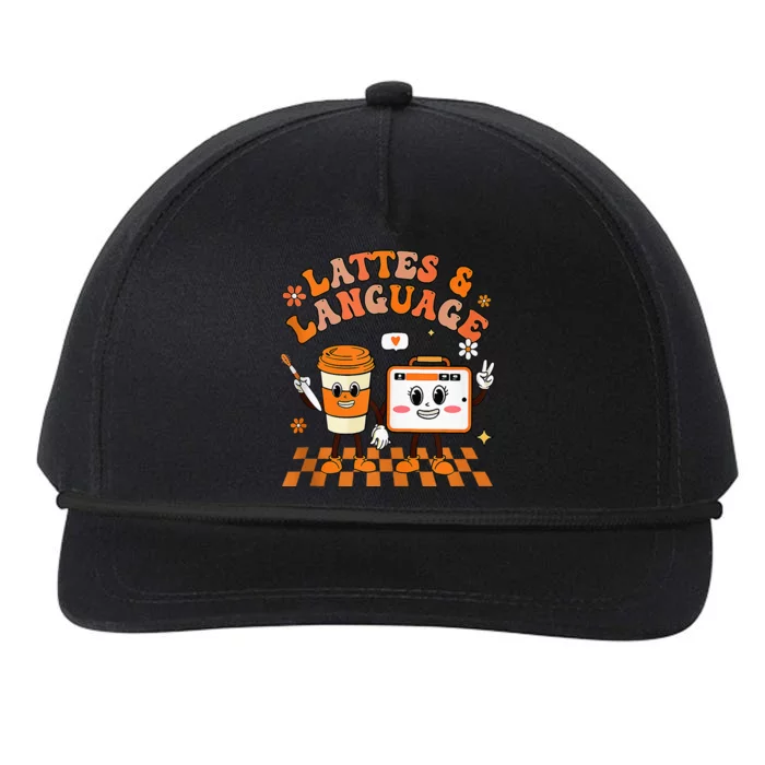 Lattes And Language Speech Therapy Sped Teachers SLP Fall Snapback Five-Panel Rope Hat