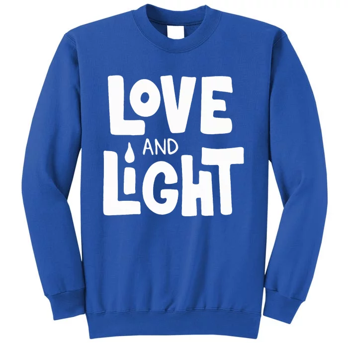 Love And Light  Hanukkah Tall Sweatshirt