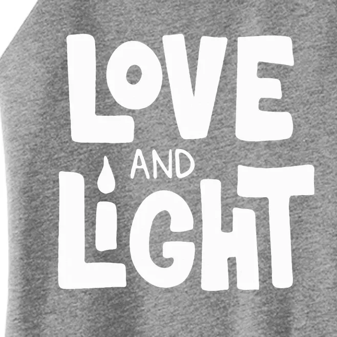 Love And Light  Hanukkah Women’s Perfect Tri Rocker Tank