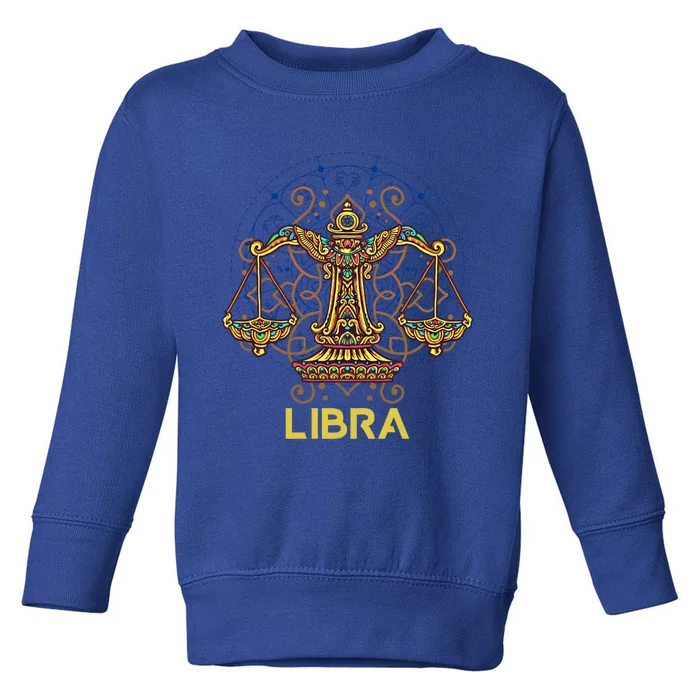 Libra Astrology Libra Born Horoscope Libra Cute Gift Toddler Sweatshirt