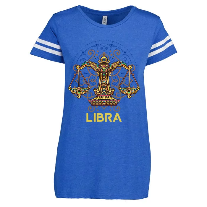 Libra Astrology Libra Born Horoscope Libra Cute Gift Enza Ladies Jersey Football T-Shirt