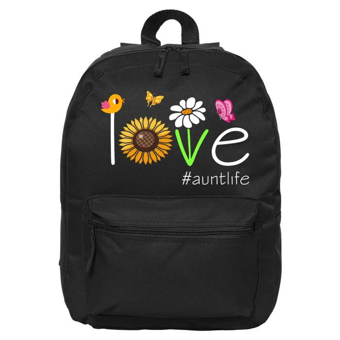 Love Aunt Life Cute Matching Family For Aunt 16 in Basic Backpack