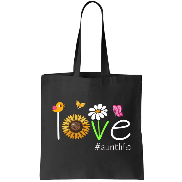 Love Aunt Life Cute Matching Family For Aunt Tote Bag