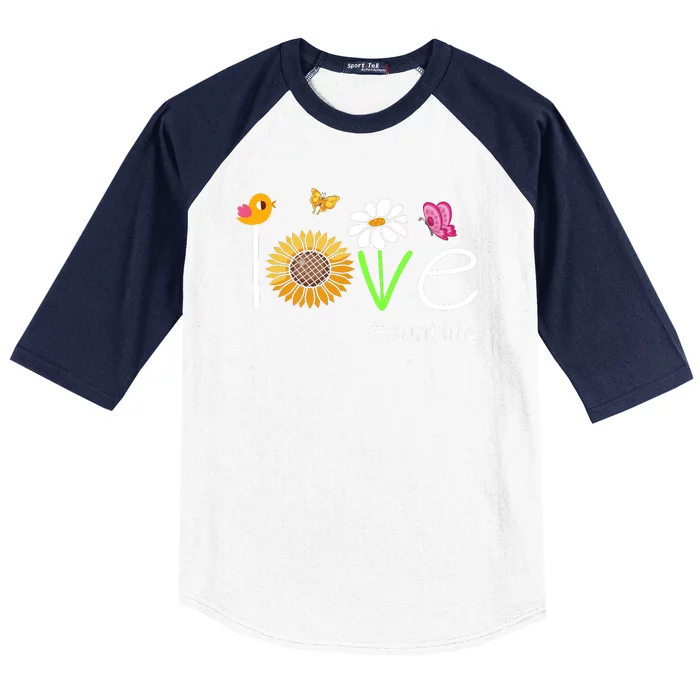 Love Aunt Life Cute Matching Family For Aunt Baseball Sleeve Shirt