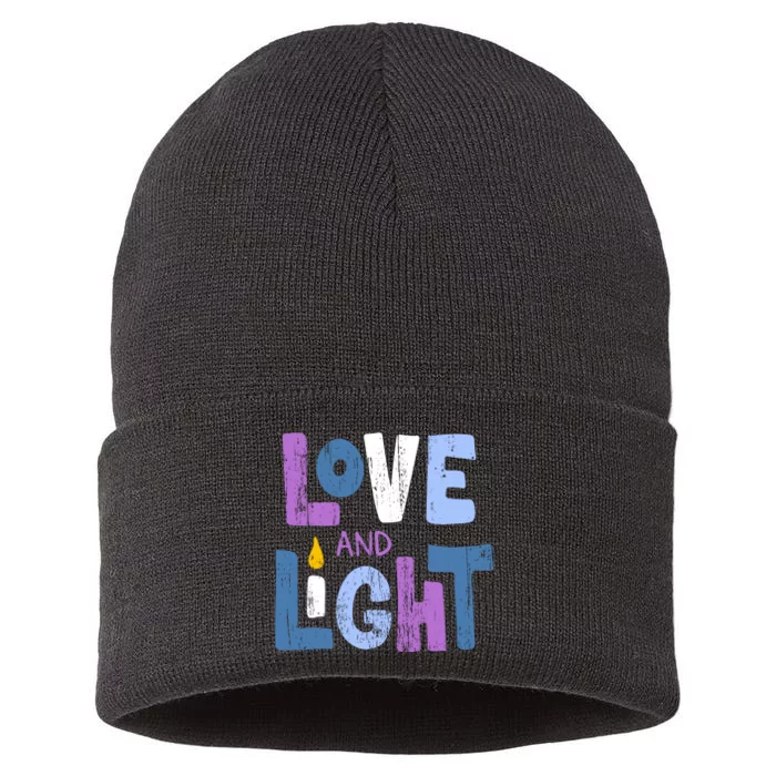 Love And Light Hanukkah Sustainable Knit Beanie