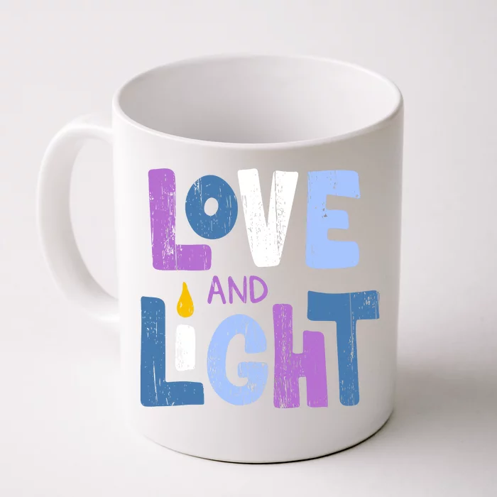 Love And Light Hanukkah Front & Back Coffee Mug