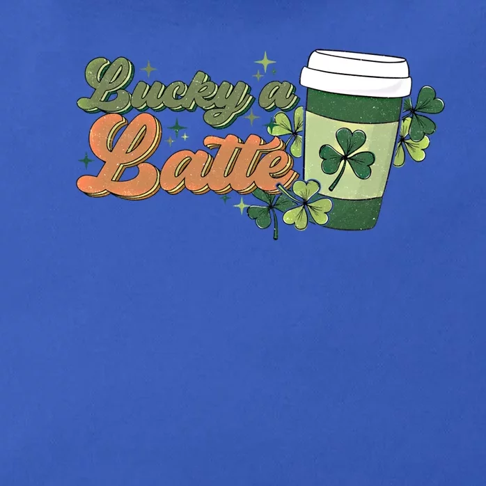 Lucky A Latte St Patrick's Day Coffee Lover Irish Shamrock Gift Zip Tote Bag