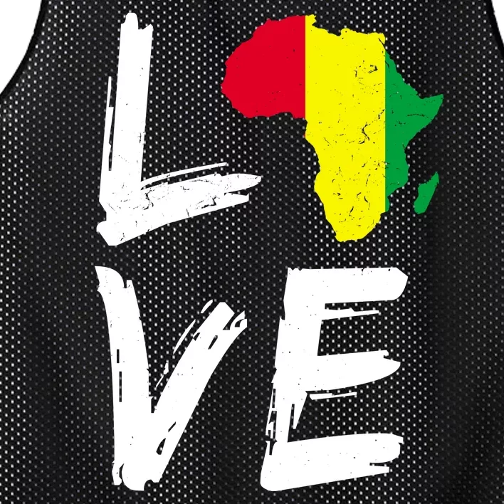 Love Africa Logo Mesh Reversible Basketball Jersey Tank