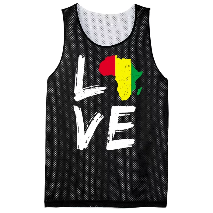 Love Africa Logo Mesh Reversible Basketball Jersey Tank