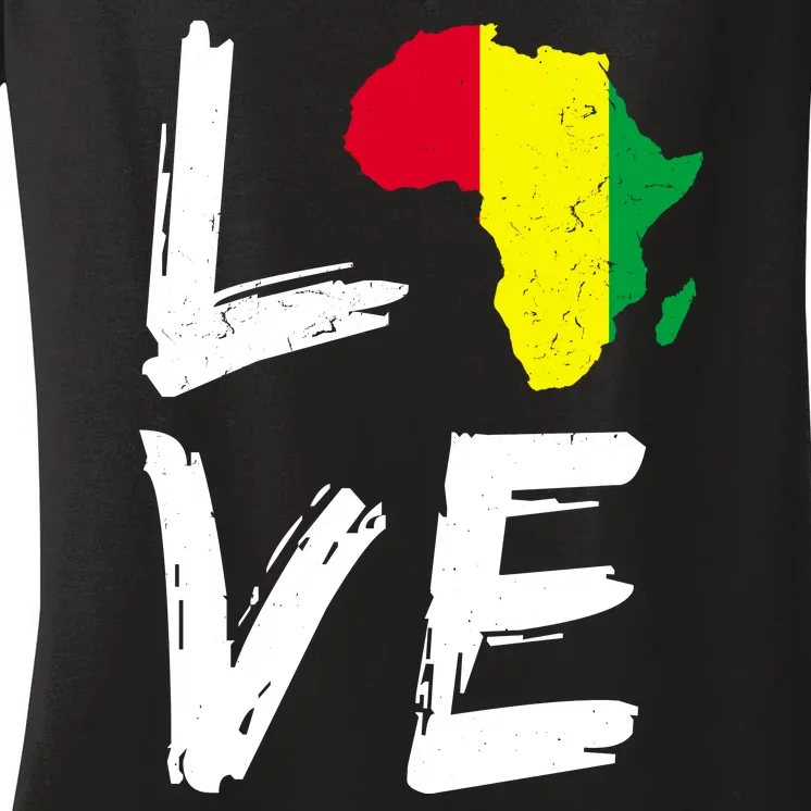 Love Africa Logo Women's V-Neck T-Shirt