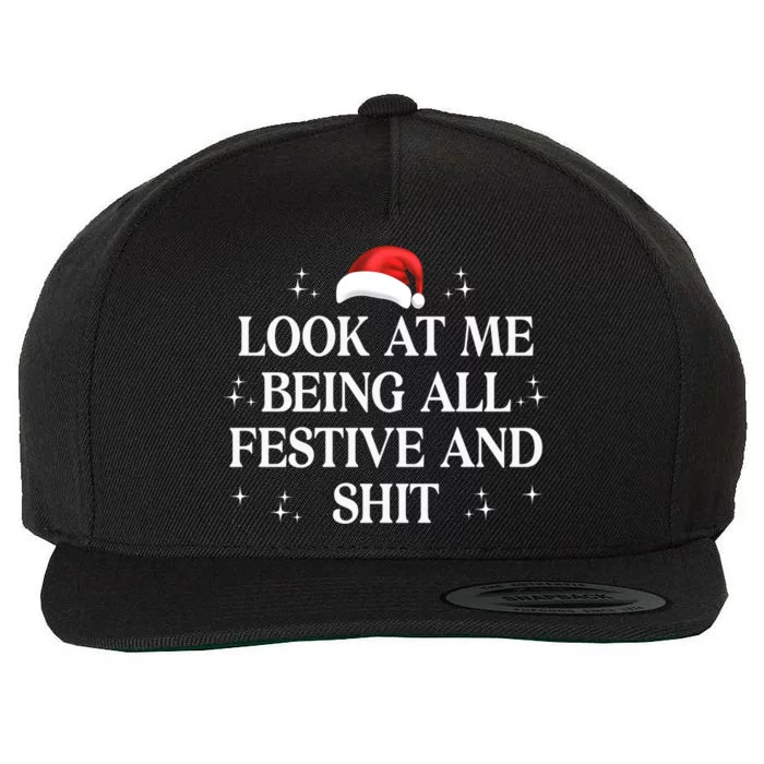 Look At Me Being All Festive And Shits Funny Xmaschristmas Hoodie Wool Snapback Cap