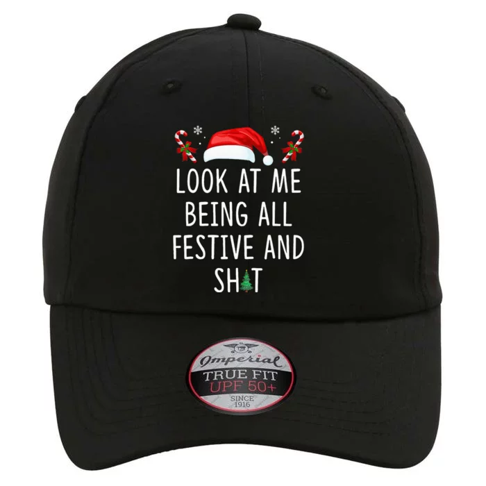 Look At Me Being All Festive And Shit Funny Christmas Tree The Original Performance Cap