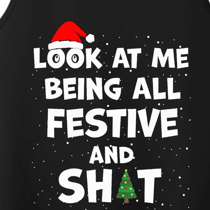 Look At Me Being All Festive Christmas Matching Family Performance Tank