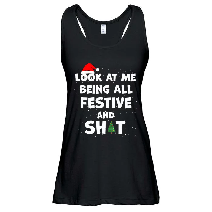 Look At Me Being All Festive Christmas Matching Family Ladies Essential Flowy Tank