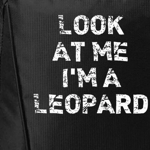 Look At Me I'm A Leopard Funny Animal Halloween City Backpack