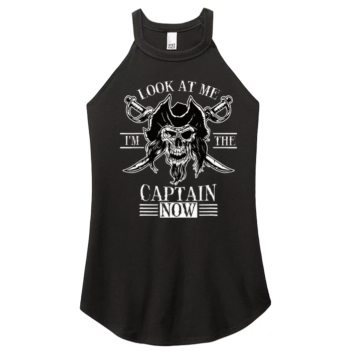 Look At Me IM The Captain Now Women’s Perfect Tri Rocker Tank